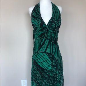 Silk Midi Halter Dress